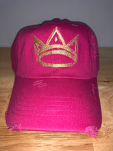 Load image into Gallery viewer, CROWN Distressed Dad Hat