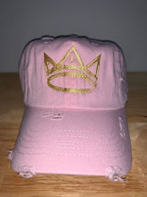 Load image into Gallery viewer, CROWN Distressed Dad Hat