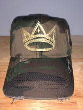 Load image into Gallery viewer, CROWN Distressed Dad Hat