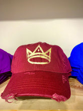 Load image into Gallery viewer, CROWN Distressed Dad Hat