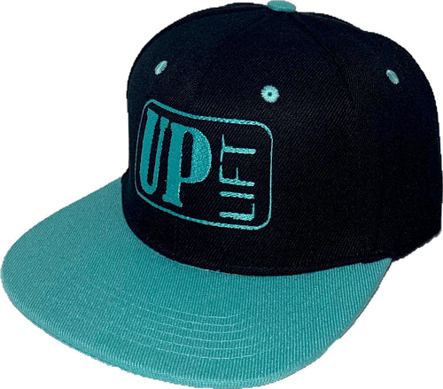 Black/Mint Logo Snapback