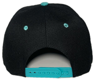 Black/Mint Logo Snapback