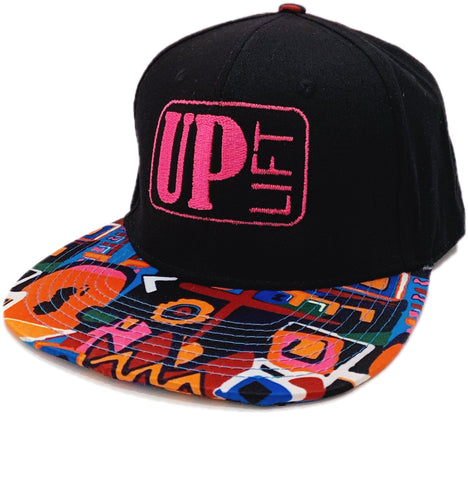 Black/Aztec Logo Snapback