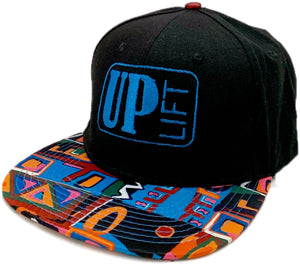 Black/Aztec Logo Snapback