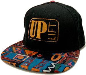 Black/Aztec Logo Snapback